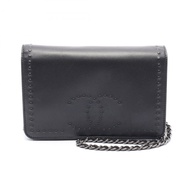 CHANEL COCO Mark 鏈條單肩斜背包 AP0250 皮革黑色二手 SHW CC