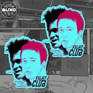 Buxo - FIGHT CLUB vinyl sticker premium waterproof - cute unique aesthetic movie film y2k laptop acc
