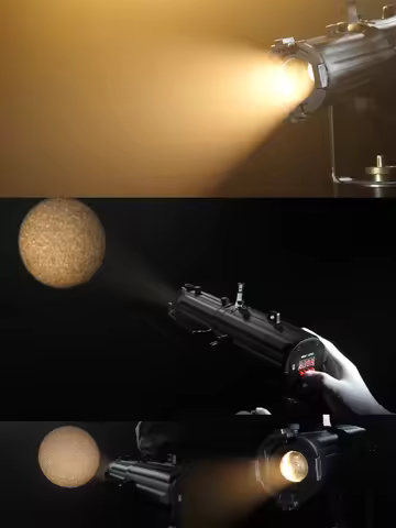 Mini 60W LED Leko Light RA95 with Zoom CW/WW/2in1/4in1 for TV Show Wedding Concert Opera Photography