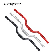 Litepro Folding Bike Handlebar 25.4*580MM Bicycle M Handle Bar Retro Swallow Handlebar For brompton