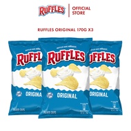 [Bundle of 3] Ruffles Potato Chips Original/ Cheddar &amp; Sour Cream/ Sour Cream &amp; Onion 170g