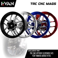 EVAN PH TRC CNC XPYDER 10 Spokes Mag Wheels (2.5F x 3.5R x 14) for Aerox v1/v2 Motorcycle 7704