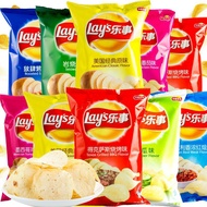 Lay's Potato Chips Texas Barbecue/Lime/American Classic Original Flavor/Mexican Chicken Sauce Tomato