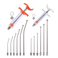 10ml/20ml Birds Feeding Syringe Kit With 6 Pcs Curved Gavage Tubes Bird Feeding Feed Medicine Suppli