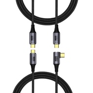 Thunderbolt 4 USB C Cable(4FT,2-Pack), USB C to C Cable Support Thunderbolt 4/3,USB4,100W Charging,8