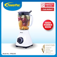 PowerPac Professional High Power Bubble Tea Commercial Blender with Glass Jug 1200W (PPBL800)