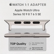 2pcs Apple Watch Ultra 49mm Adapter For Apple Watch Band Series 10 46mm 42mm 45mm 44mm Stainless Ste