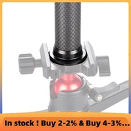 Extendable Carbon Fiber Tripod Extension Pole 2-Section Rod Max Height 32cm/12.6in 1/4 Inch Screw fo
