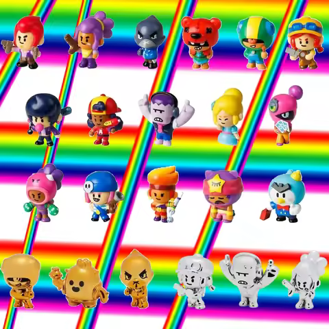 Original Mini Model Anime Figures Brawl-Stars Decoration Cartoon Star-Player Fashion Cartoon Dolls G