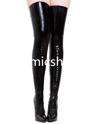 Latex Rubber Gummi Stockings Socks Feet Black Fashion Stocking Size XS~XXL