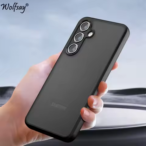 Matte Transparent Phone Case For Samsung Galaxy S25 Plus Case Full Matte Back Cover Samsung S25 Plus