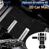 2D Car mat alphard 40 vellfire 40 (2023.6-2027) agh40 anh40 carpet car foot mat car floor mat pedal 