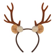CURASA Reindeer Ears Headband Deer Antlers Headband Halloween Christmas Animal Ears Headbands Deer C