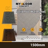 Walltec 150cm Solid Wall Panels PVC Dinding Deco Wood Type-C Wainscoting DIY Ceiling Living Room Bedroom Anti Termite
