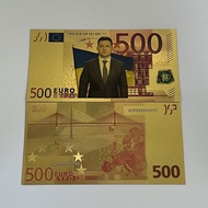 cod Ukrainian President Zelensky Gold Banknote card 100 200 500 1000 EURO for collection Celebrity t