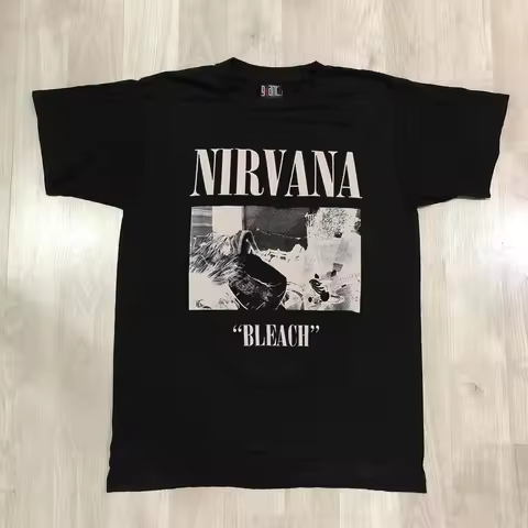 Nirvana Rock Band Nirvana Lincoln Park American Vintage T-shirt Summer cotton Men's T-Shirt Kid's Cl
