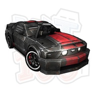 Ford Mustang GT Car Paper Model - Death Race Car Model