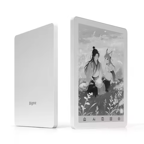 Bigme B6 Ebook Reader, 6'' B&W E-Ink Screen, 36-Level Front Light, 300 PPI HD Display, Paper-Like Eb