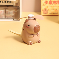 Quạt sạc di động có sạc USB quạt sinh viên Cartoon Capybara Mini quạt Mini Capybara cầm tay quạt sạc