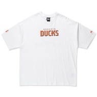 New Era เสื้อยืดแขนสั้นรุ่น Anaheim Ducks Nhl Team Logo White Oversized Short Sleeve T-Shirt