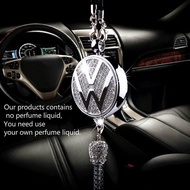 Car Logo Perfume Pendant Auto Air Fresheners Car fragrance pendants Scent Diffuser Ornament Accessories for Volkswagen POLO VENTO TOURAN GTI TIGUAN Scirocco Sportsvan Passat Golf 5 6 7 Jetta MK5 MK6 MK7 VW