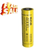 ถ่านชาร์จ Nitecore 21700 4000mAh 3.7V (NL2140) แพค 1 ก้อน ของแท้ โค็ดเช็คได้ #ถ่านชาร์จ 18650 #ถ่าน