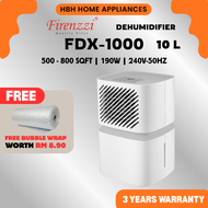 [FREE BUBBLE WRAP] Firenzzi | FDX-1000 Dehumidifier | 32˚C 80% RH | LED digital display | Time setti