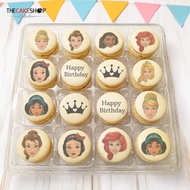 The Cake Shop | MCP09 Princess Party 16 pcs | Printed Macaroon