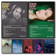 โปสเตอร์อัลบั้มเพลงป็อปปี 2024 - Lizzy Grant, Lana Del Rey, SZA, Tyler, TV Girl - ภาพพิมพ์ผ้าใบสำหรั