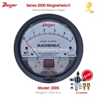 Dwyer 2005 Series 2000 Magnehelic® Differential Pressure Gages หน่วยวัดนิ้วน้ำ Inches of Water (in w