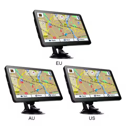 7 Inch HD Car GPS Navigation FM Transmitter Sat Nav Built-in Speaker Navigation System USB TF Austra