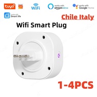 【Sell-Well】 16a Chile Tuya Smart Wifi Power Plug Wireless Wifi Socket Outlet Work With Alexa Google Home Assistant Smart Life App