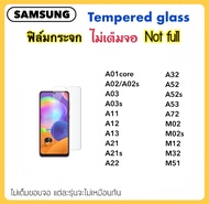 ฟิล์มกระจก ไม่เต็มจอ For Samsung A01Core A02 A02S A03 A03S A11 A12 A13 A21 A21S A22 A32 A52 A52S A53 A72 M02 M02S M12 M32 M51 Tempered glass Not full