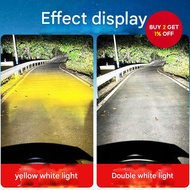 Universal LED Projector Headlight Bulb H4 2-Pin 3-Pin Conversion 6000K White for Scooter Motorcycle