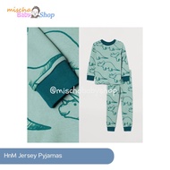 HnM Jersey Pyjamas Light Turquoise/Triceratops Kids Suit