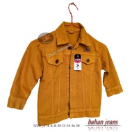 jaket jeans anak laki laki warna kuning kunyit mustard Hitam Army Navy Maron OUTHERS jaket denim dez