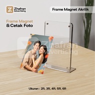 Acrylic Magnetic Frame & Photo Print 2R 3R 4R 5R Modern Minimalist Aesthetic Acrylic Photo Frame/
