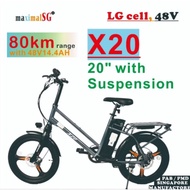 X20 Ebike PAB E-bike SG product 48V LTA approved LG Cell 20x2.125 CST Tyre with Suspension