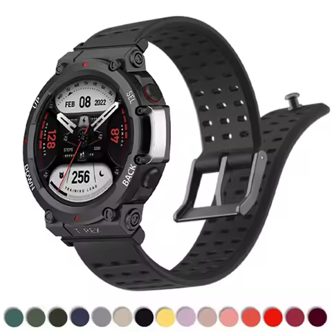 Breathable Silicone Band For Huami Amazfit T-Rex3 2 Wrist Bracelet For Amazfit T-Rex/Pro Strap For A