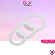 Tri Cock Ring Glow In The Dark Strong Penis Rings, Longer, Harder Erection, Quality Pink Lifestyle