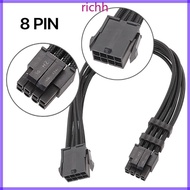 Richh 8PIN CPU Connector Cable CPU 8In to 8PIN 4+4 Power Extension Cord 30CM 11 8in