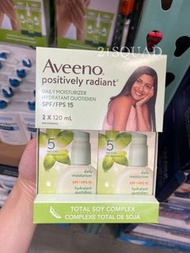 ［加拿大代購］ Aveeno大豆精華保濕防曬乳液2x120ml