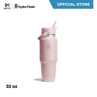 HYDRO FLASK กระติกน้ำ WIDE MOUTH TRAVEL BOTTLE WITH FLEX STRAW CAP 32 OZ กระติกน้ำสูญญากาศ เก็บอุณหภ