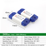 AC110-240V to DC 24V Power Supply 24W LED drive lighting transformer adapter for LED Light Strips