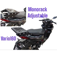 MONORACK ADJUSTABLE RACK TOP BOX RACK ADJUSTABLE HONDA VARIO160 VARIO 160 NMAX V1 NMAX V2 NMAX V3 NM
