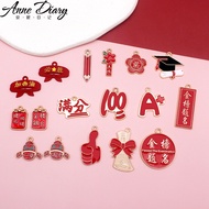 2 Pcs/lot Graduation Season Inspirational Good Meaning DIY Ornament Accessories Text Student Gift Ke