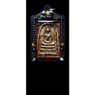 (0087)Phra Somdej Wat Rakang Pim Yai Leklai Gold🙏泰国品相好金泊力泥崇笛古董佛牌🙏Ready Stock Malaysia