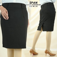 Rok Mini Wanita Atas Lutut 3/4 Span Rajut Premium KOREA Kantor Pendek