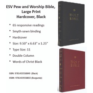 ESV Pew and Worship Bible, Large Print – Hardcover, Black * English BIble * Chosen Treasure