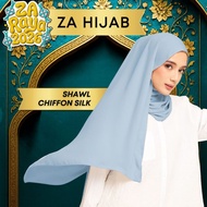 ZOE ARISAH TUDUNG SHAWL CHIFFON SILK 1.8M Plain Matchy 2026 Hijab Kosong WALEEYA Scraft Flowy Murah 